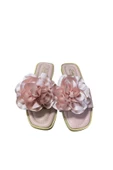 Rose Kadın Düz İnce Taban Çiçekli Terlik thumbnail 4