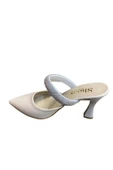 Shoes Kadın simli Kalın Topuklu Terlik - 10