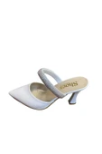 Shoes Kadın simli Kalın Topuklu Terlik - 7