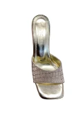 Shoes Kadın simli Kalın Topuklu Terlik - 1