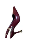 güven kundura Kadın Arkası Açık Metal Topuk Stiletto - 7