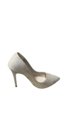 WHİTE LİNE Kadın Süet İnce Topuk Stiletto - 7