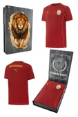 Galatasaray Orijinal Lisanslı 2024/25 Kırmızı Antrenman T-Shirt Gs Aslan Baskılı Hediyelik Ahşap Kutulu thumbnail 1