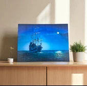 İBİCO ( BÜYÜK ) ( LED IŞIKLI ) ( 64X84CM ) KANVAS TABLO - 3