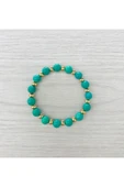 MK TASARIM GERÇEK TURKUAZ YAŞI BİLEKLİK MKT054 thumbnail 1