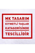 MK TASARIM GERÇEK PEMBE KUVARS TAŞI BİLEKLİK MK001 thumbnail 3