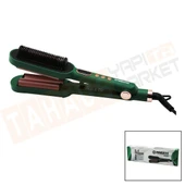 Powertech Tr-2820 (2ın1) (Fırça & Dalgalı) Saç Düzleştirici (Led Ekran & Sıcaklı Ayar=140°-220° & 360° Döner Kablo)*1 - 1