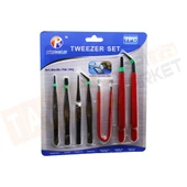 RL TOOLS TWEEZER SET RL-TW-7PC LRD-89 ( 7PCS )PROFESYONEL ( TEKNİK ) CIMBIZ SETİ - 1