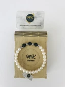 MK TASARIM GERÇEK İNCİ GERÇEK ONİKS TAŞI BİLEKLİK MKT42004 thumbnail 1