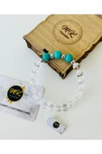 Gerçek Kristal Kuvars - Turkuaz Taşı Bileklik | Özel Kutusunda | Müşteri Kartlı Mkt0003 thumbnail 2