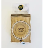 MK TASARIM GERÇEK KRİSTAL KUVARS TAŞI BİLEKLİK MK.001.012 thumbnail 1