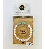 MK TASARIM GERÇEK İNCİ -AVENTURİN TAŞI BİLEKLİK MK.002.001 thumbnail 2