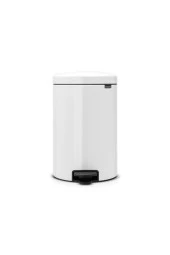 BRABANTİA NEWICON WHITE PEDALLI ÇÖP KUTUSU 12 L BRA 111846 - 1