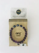 MK TASARIM GERÇEK AMETİST TAŞI LAPİS LAZULİ TAŞI BİLEKLİK MKT41004 - 1