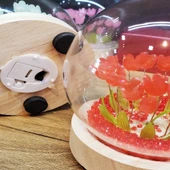 Led Işıklı Lale Cam Fanus - 3