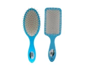 new and single Profesyonel Saç Fön Fırçası Renkli Oval Saç Fırçası Tarak 1 + 1 Adet - 3