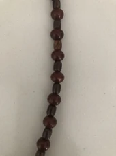 KAHVERENGİ TAŞLI BONCUKLU KOLYE - 3