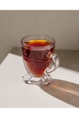 Abeille 4'lü Çay Fincanı - Şeffaf - 170 ml thumbnail 2