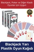 Premium Seri Eğlence Estetik Baskı Yarı Plastik Poker Texas Holden Casino 21 Blackjack Oyun Kartları - 1