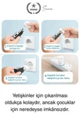 6 Adet Sert Plastik Dayanıklı Bebek Çocuk Priz Koruma Güvenlik Koruyucu Aparat Emniyet Kapağı Beyaz - 5