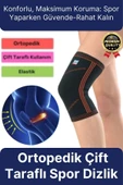 Premium Seri Konforlu Maksimum Koruma Ortopedik Çift Taraflı Elastik Örme Likralı Spor Dizlik Unisex - 1