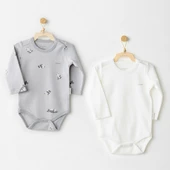 Andywawa Ac26036 Keep Smiling 2'li Badi Grey - 1