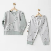 Andywawa Ac26005 Mummy S Snuggle Saurus 2'li Bebek Takım Green - 1