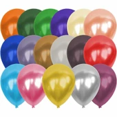 12 Inc 100 Adet Metalik Karışık Eenk Balon - 1