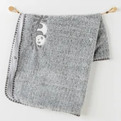 Andywawa Ac26033 Keep Smiling Welsoft Battaniye 90x85 Grey - 1