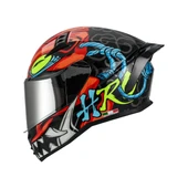 SWAY 869 HERO KASK BLACK RED SİYAH - KIRMIZI - 1