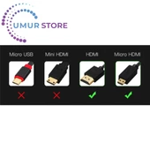 Micro HDMI To HDMI Kablo 3D Full Hd Mikro Hdmı - 1.5m - 2