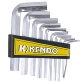 9 Parça Çelik Alyan Seti Kısa Düz Köşe Alyan Anahtar Takımı thumbnail 3