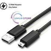 USB to Mini Uyumlu Data ve Şarj Kablosu - 5