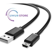 USB to Mini Uyumlu Data ve Şarj Kablosu - 1