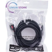 SL-HDM4K105 19+1 HDMI To HDMI 5mt V2.0 4K (3840-2160) 60Hz Kablo - 5