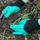 Toprak Kazma Ekme Çapalama İçin Korumalı Bahçe Bahçivan Eldiveni thumbnail 1