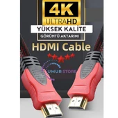 HDMI Kablo 1.5 Metre Örgü Sargılı Dayanıklı Full Hd Televizyon / Monitör / Tv HDMI Kablosu - 2