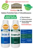 Bor Gübre Badem İçin (Complex-1Lt ve Bor-8 1Lt) Organik Sıvı Gübre-Meyve Sayısı Artar-Kalite ve Verim Artar. - 1