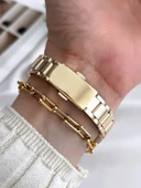 Coliseum Özel Tasarım Vintage Seri Kadın Kol Saati+ Bileklik Hediyeli CL8365.BM3 thumbnail 3