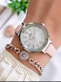 Coliseum Deri Kordon Vintage Seri Kadın Kol Saati+Bileklik Hediyeli CL8368.BM1 thumbnail 1
