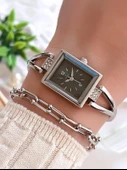 Coliseum Özel Tasarım Vintage Seri Kadın Kol Saati+ Bileklik Hediyeli CL8453.M2 thumbnail 1