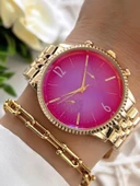 Coliseum Welder Kasa Renkli Cam Vintage Seri Kadın Kol Saati+ Bileklik WDR.10L01.L1 thumbnail 1