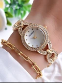Coliseum Özel Tasarım Vintage Seri Kadın Kol Saati+ Bileklik Hediyeli CL8719.M1 thumbnail 1