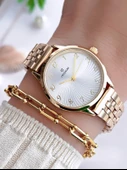 Coliseum Özel Tasarım Vintage Seri Kadın Kol Saati+ Bileklik Hediyeli CL8698.BM1 thumbnail 1