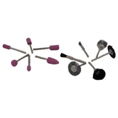 12li Kalıpçı Taşlama Uçları Seti Tel Fırça Gravür Uçları Seti thumbnail 2