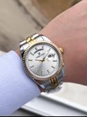Daniel Klein Takvimli Kadran Rolex Kasa 30 Mt Suya Dayanıklı 2 Yıl Garantili Erkek Kol Saati 10010F6 thumbnail 2