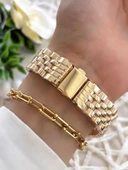 Coliseum Welder Kasa Renkli Cam Vintage Seri Kadın Kol Saati+ Bileklik WDR.10L01.L1 thumbnail 3