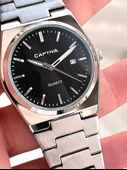 Captiva Çelik Kordon Takvimli Kadran Kutulu Seri Erkek Kol Saati C01.ES01 thumbnail 3
