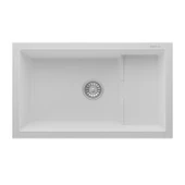 RealStone P017 Patara 1.5 Gözlü Damlalıksız Granit Eviye Beyaz - 1