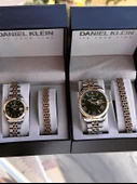 Daniel Klein Vip Seri Çelik Kordon Ve Çelik Bileklik Hediyeli 2 Yıl Garantili Cift Saati CF.10887C3 thumbnail 6